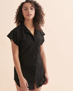 Boho Eyelet Santorini Short Sleeve Shirt*Women Tops|Shirts