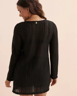 OFF THE BEACH Crochet Long Sleeve Top*Women Tops