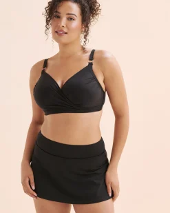 Crosssover D Cup Plunge Bikini Top*Women D Cup & Up|Bikini Tops