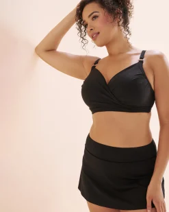 Crosssover D Cup Plunge Bikini Top*Women D Cup & Up|Bikini Tops