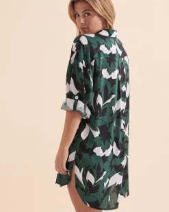Desert Bloom Long Sleeve Button Down Tunic*Women Tops|Shirts