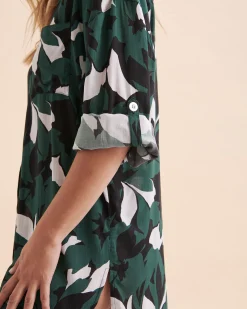 Desert Bloom Long Sleeve Button Down Tunic*Women Tops|Shirts