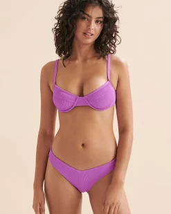 Ribbed Cheeky Bikini Bottom*Women Bikini Bottoms