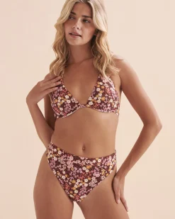 Field Of Dreams Plunge Bikini Top*Women Bikini Tops