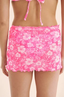 Island Blush Mesh Sarong*Women Skirts And Sarongs|Kimonos & Cover Ups