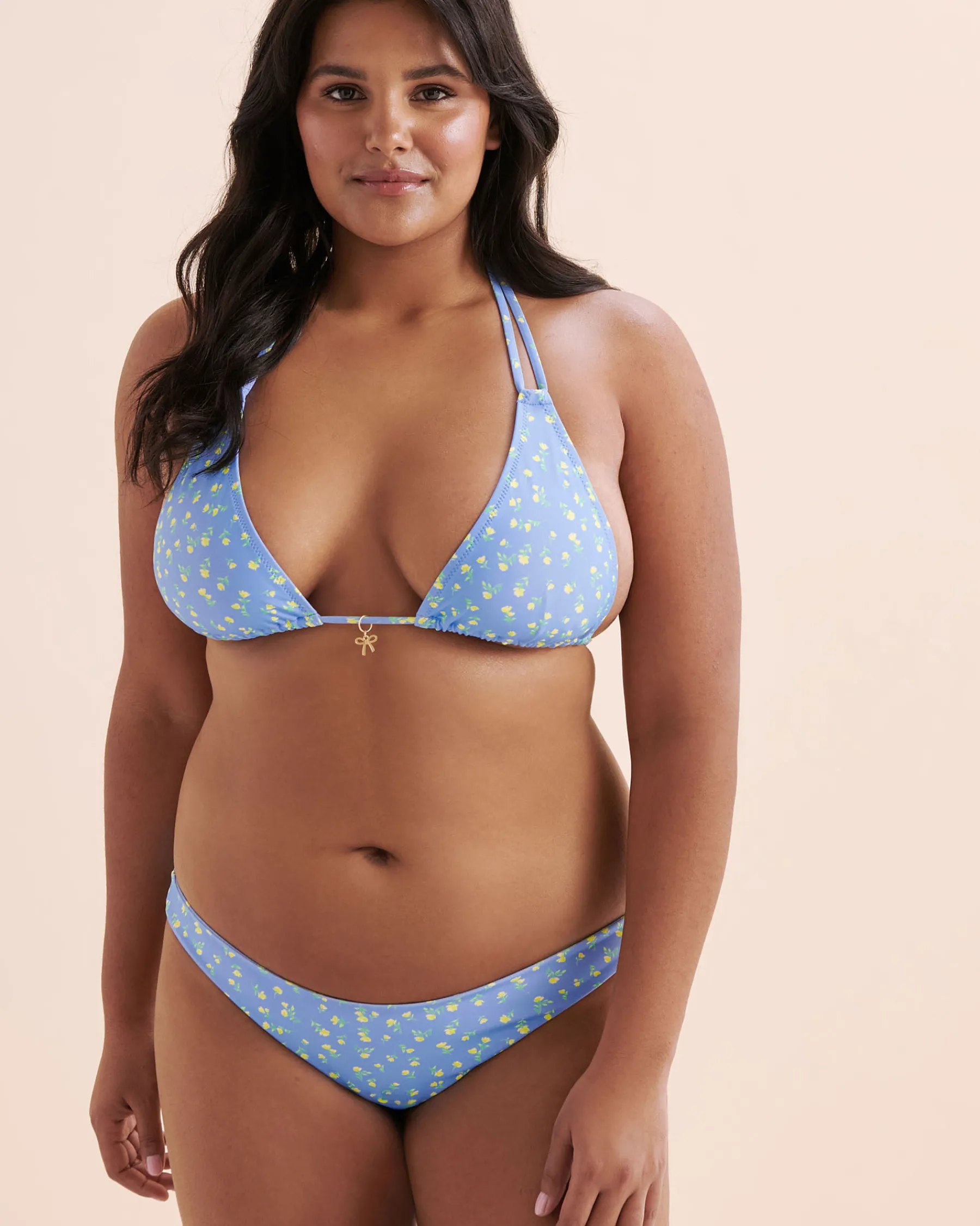 Lemon Bloom Minimal Full Bikini Bottom*Women Bikini Bottoms