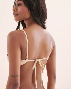 Lemon Garden Bralette Bikini Top*Women Bikini Tops