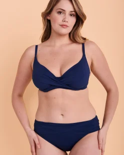 Let's Get Twisted D Cup Plunge Bikini Top*Women D Cup & Up|Bikini Tops