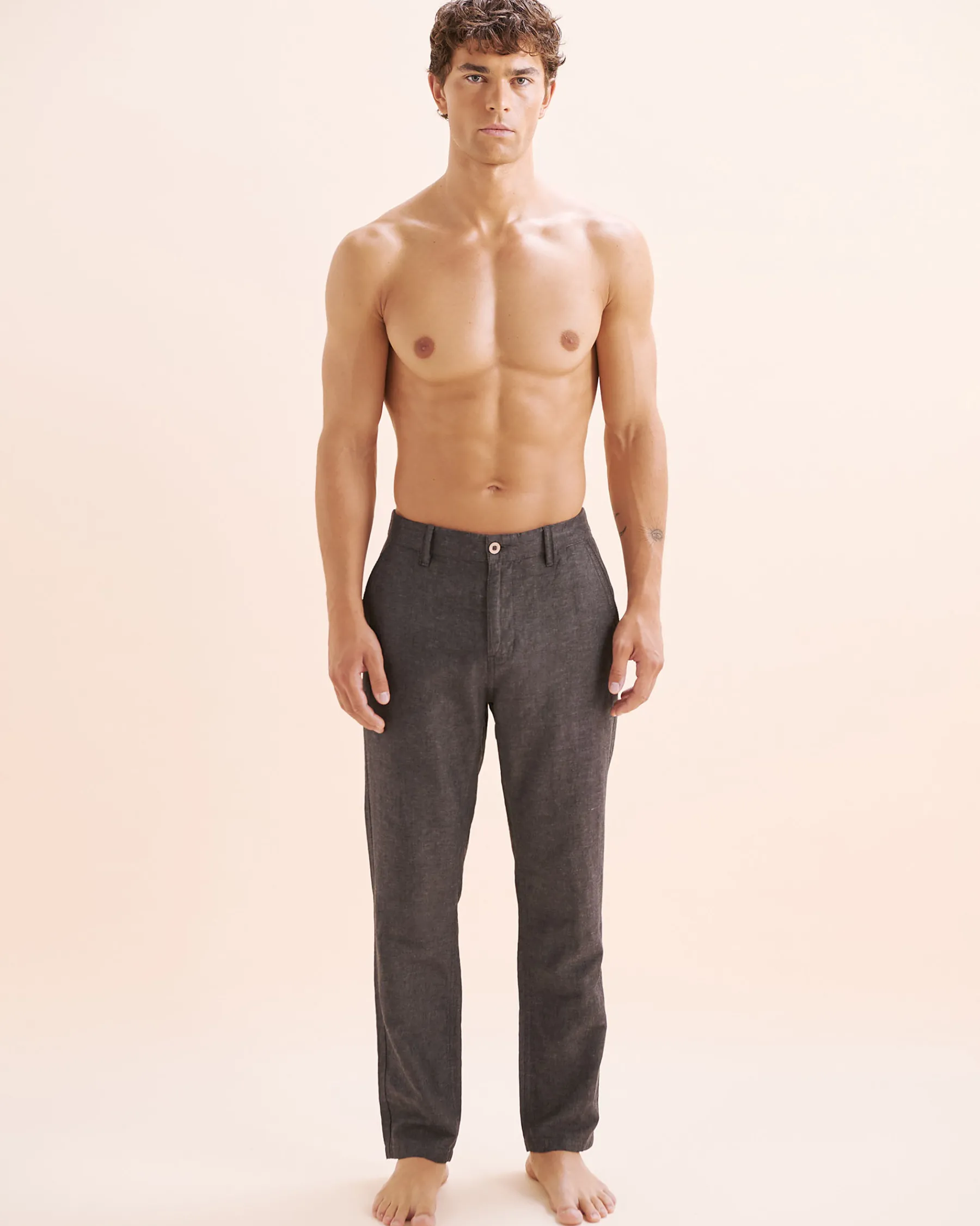 PUBLIC BEACH Linen Blend Pants* Pants