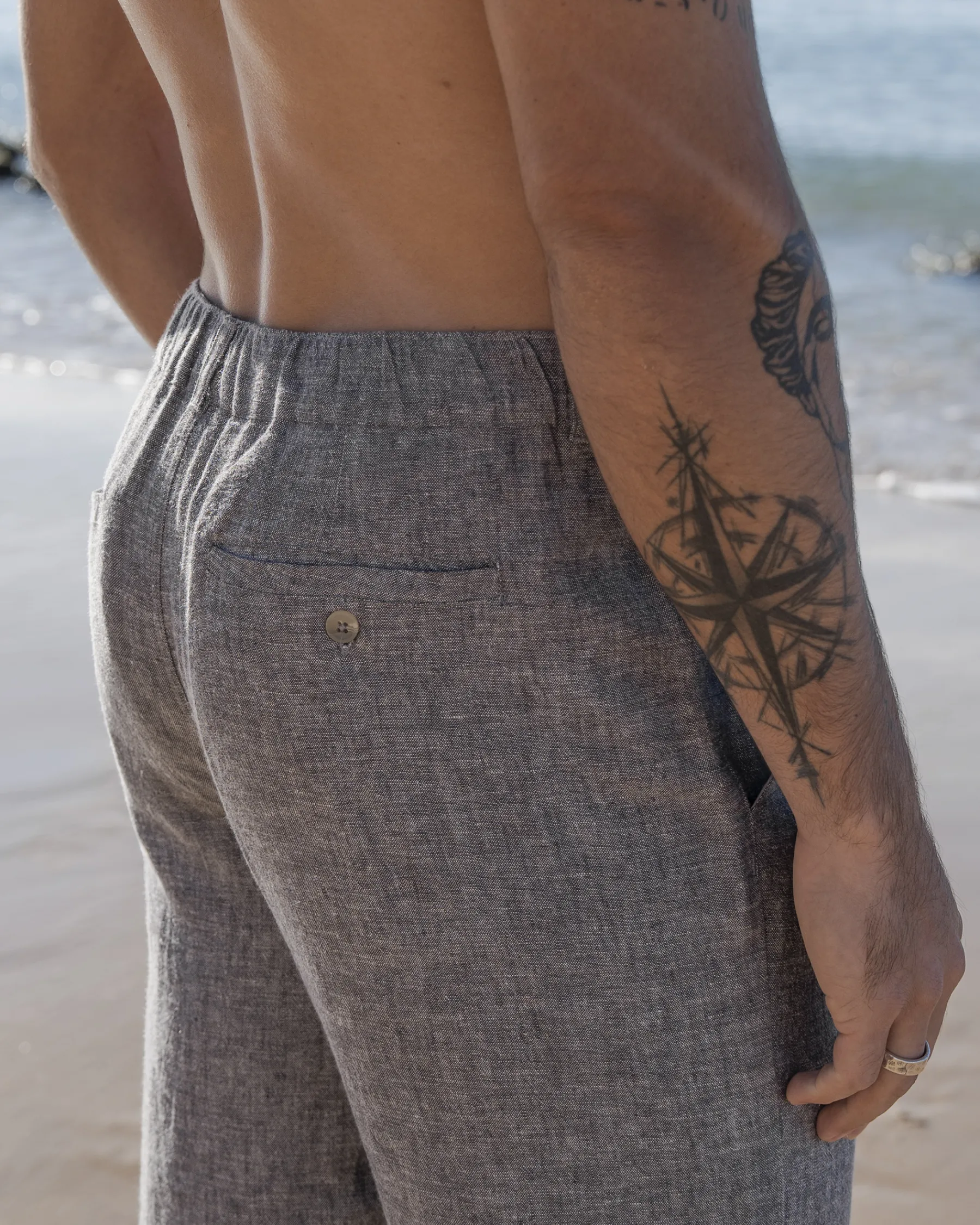 Linen Blend Pants* Pants
