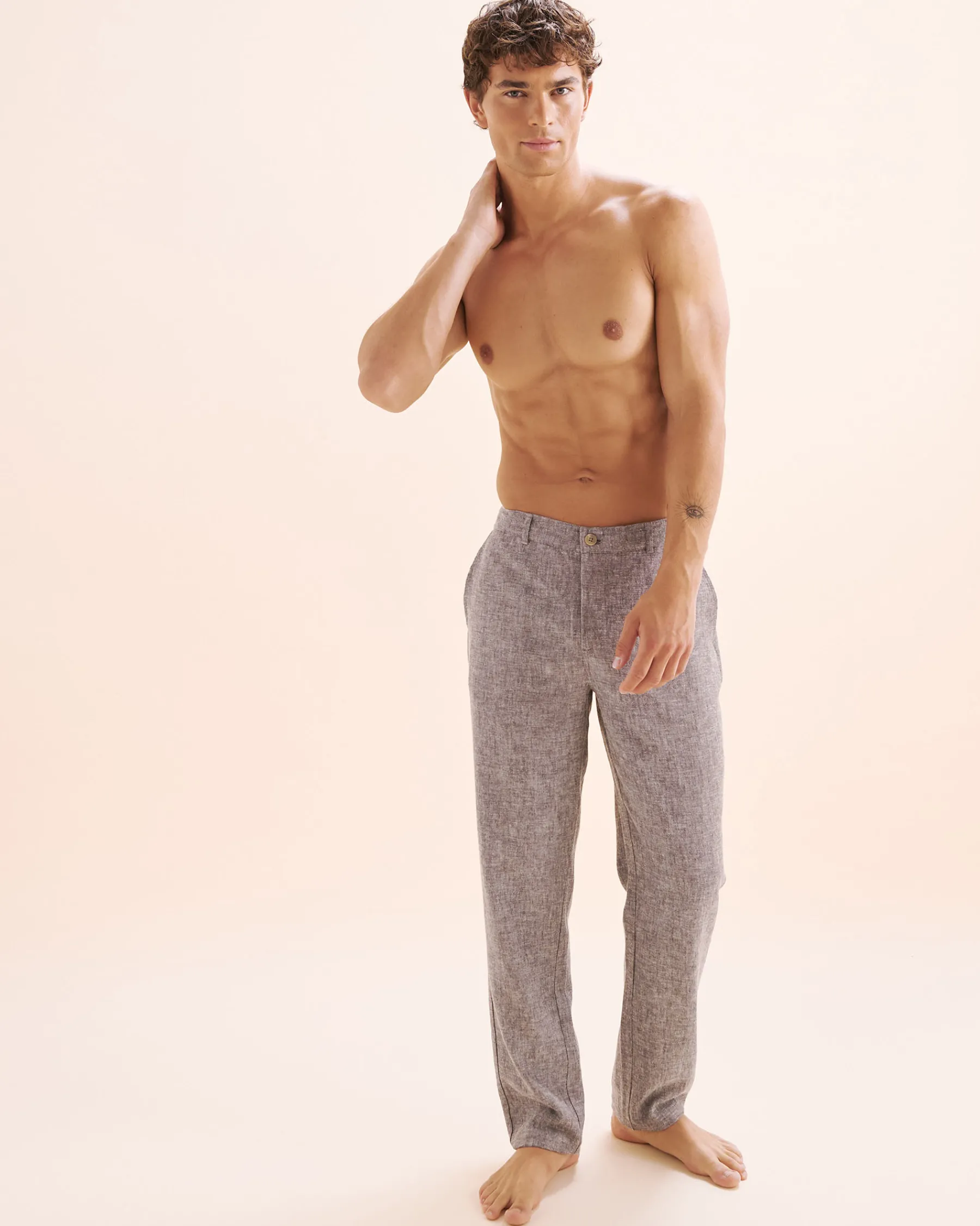 Linen Blend Pants* Pants