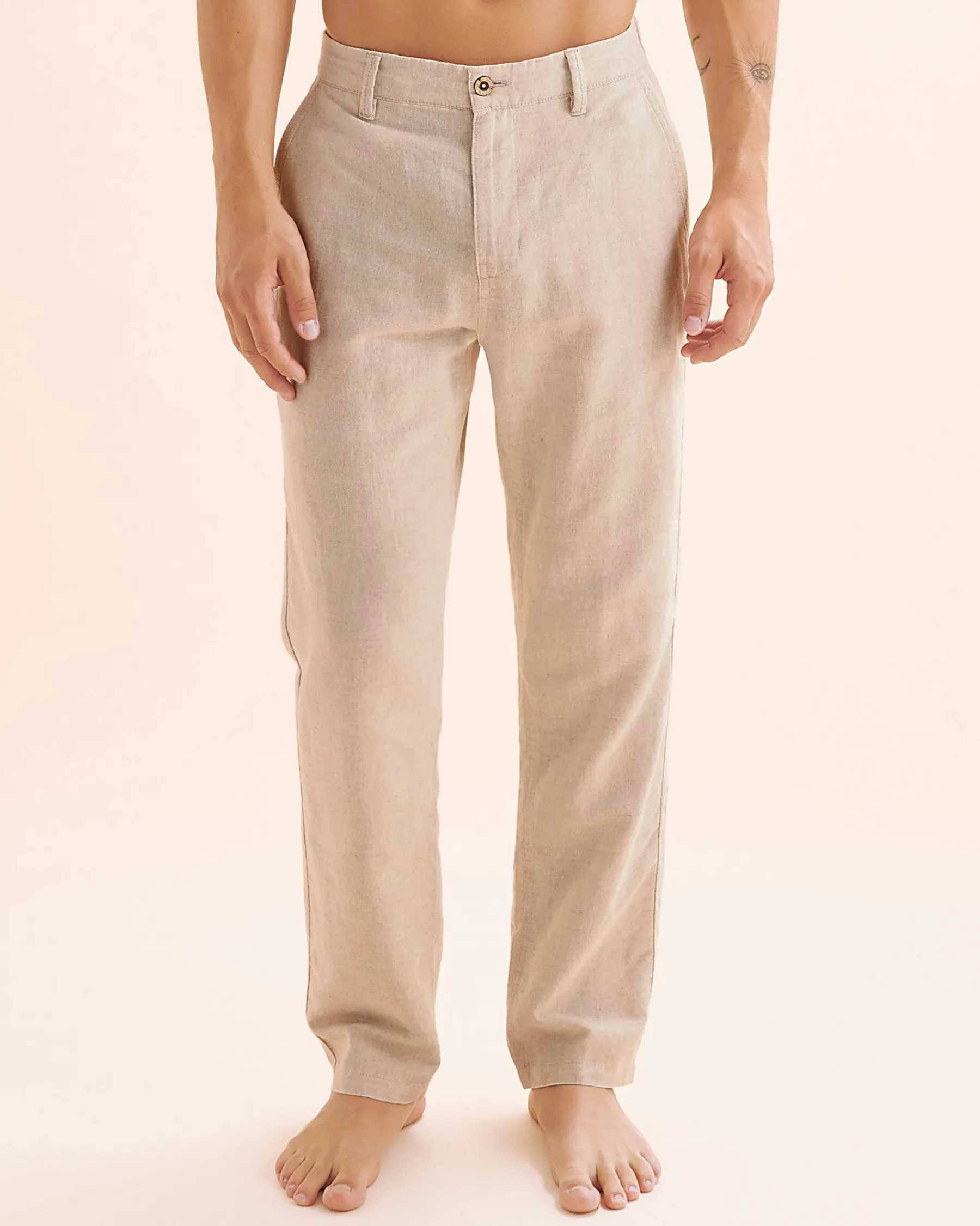 PUBLIC BEACH Linen Blend Pants* Pants