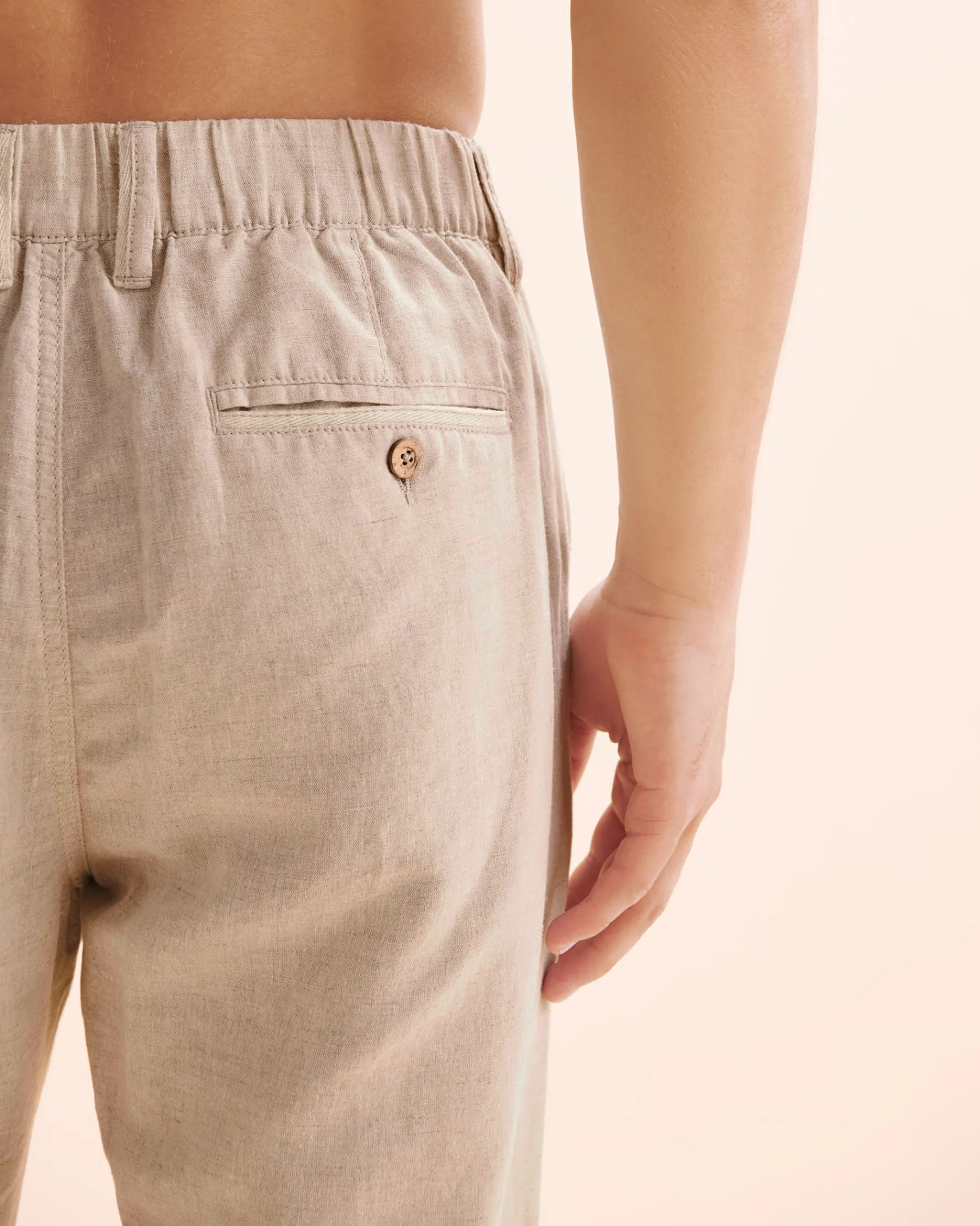 PUBLIC BEACH Linen Blend Pants* Pants