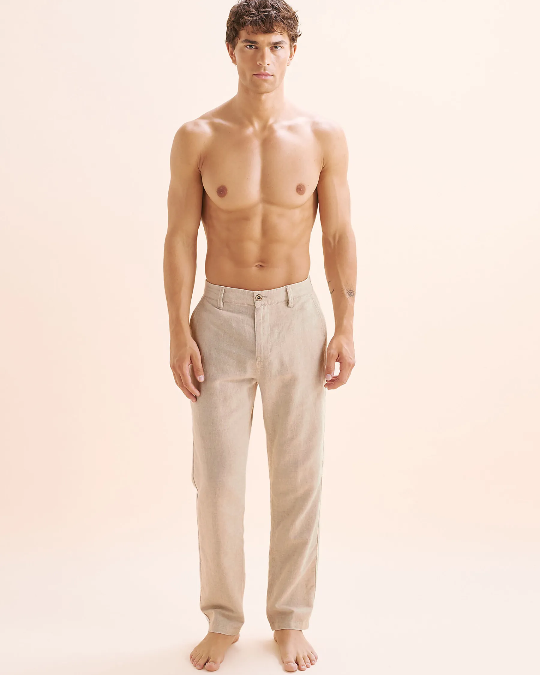 PUBLIC BEACH Linen Blend Pants* Pants