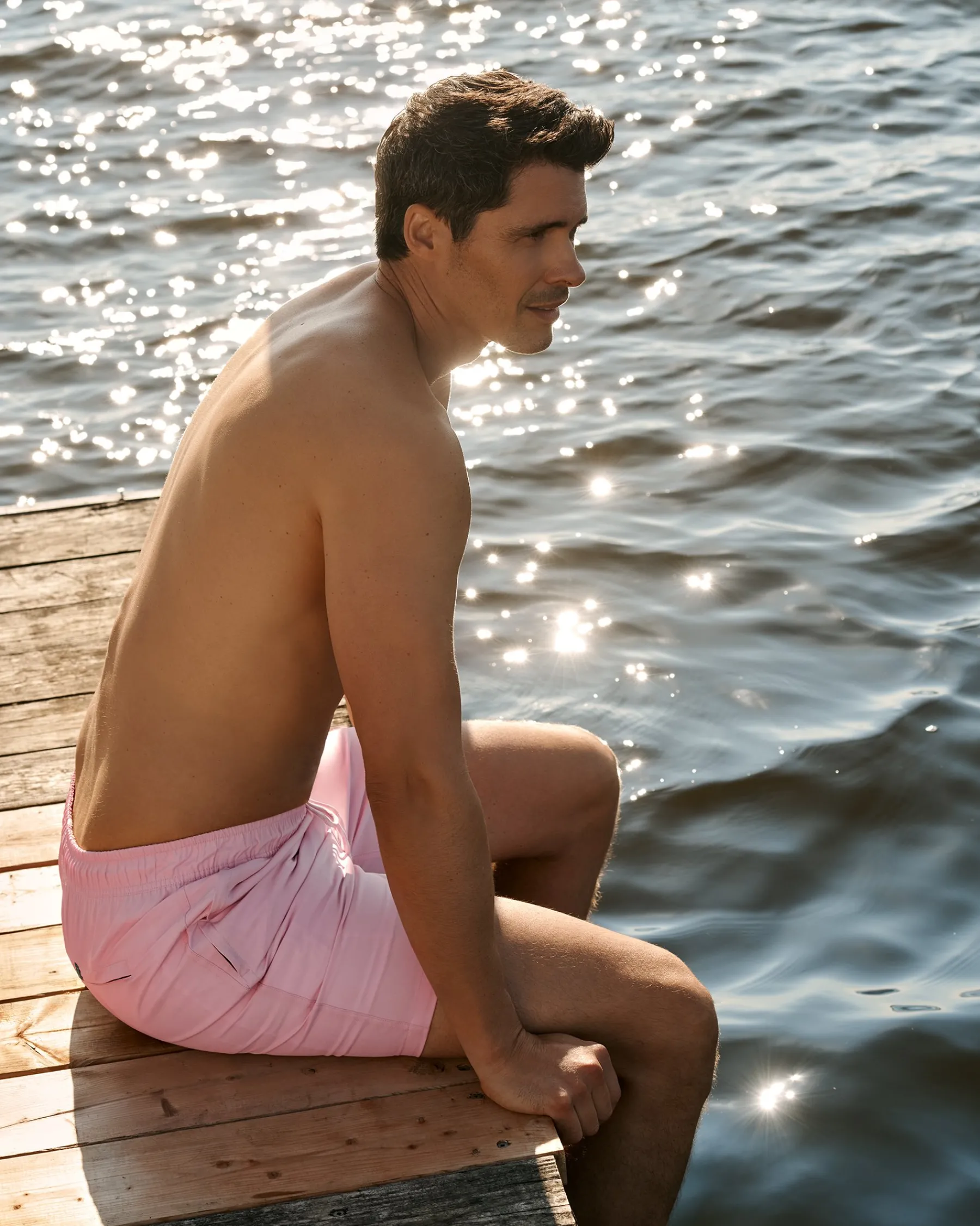 SHORELINE SEVEN Long Liner Volley Swimsuit* Volley Shorts