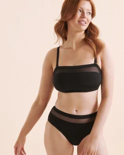 TURQUOISE COUTURE Mesh D Cup Bandeau Bikini Top*Women D Cup & Up