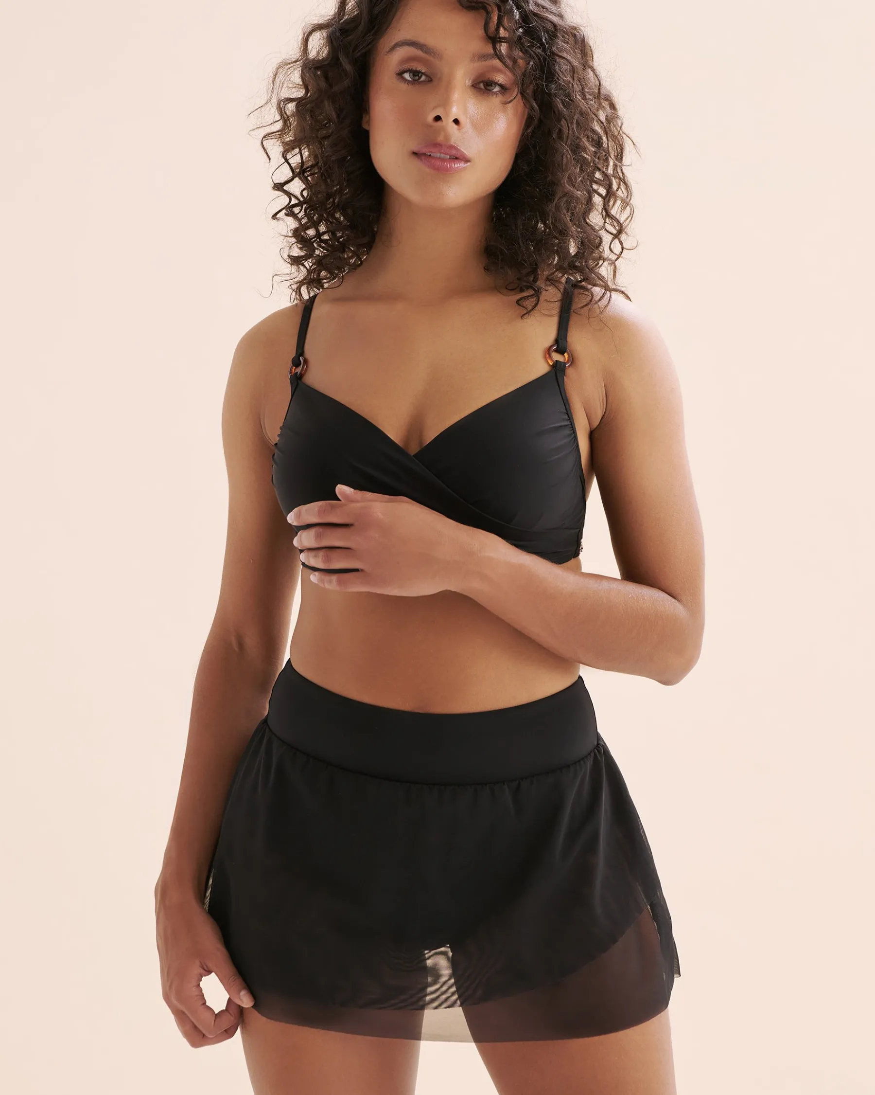 Mesh High Waist Skirt*Women Bikini Bottoms