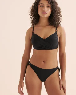 TURQUOISE COUTURE Mesh Plunge Push Up Bikini Top*Women Bikini Tops