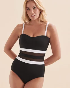 Meshing Around Bandeau One-piece Swimsuit*Women One-Piece