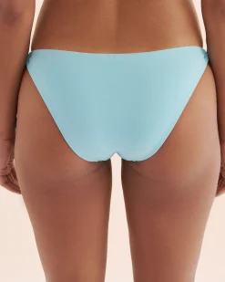 TURQUOISE COUTURE Mikonos Palm Low Rise Brazilian Bikini Bottom*Women Bikini Bottoms