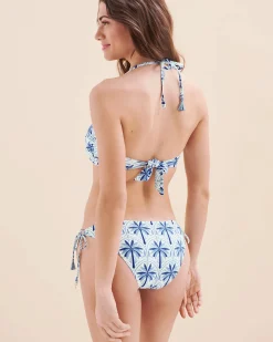 TURQUOISE COUTURE Mykonos Palm Bandeau Bikini Top*Women Bikini Tops