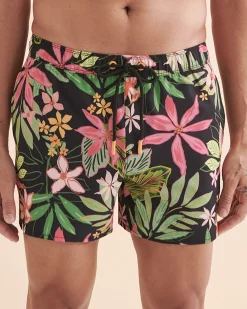 Neon Vibes Retro Volley Swimsuit* Volley Shorts