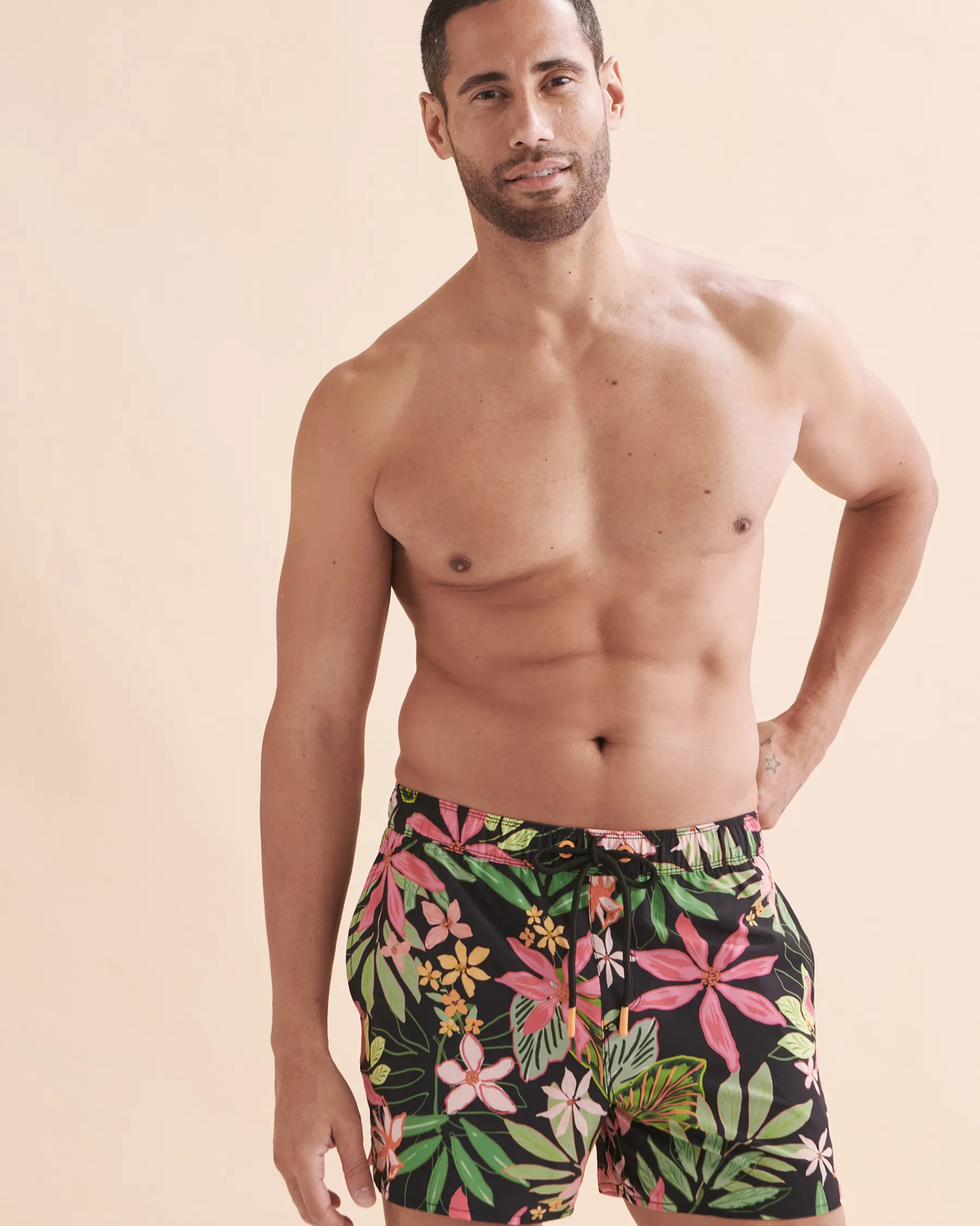Neon Vibes Retro Volley Swimsuit* Volley Shorts