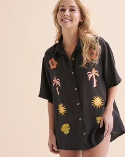 On Vacation Short Sleeve Shirt*Women Tops|Shirts