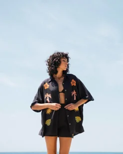 On Vacation Short Sleeve Shirt*Women Tops|Shirts