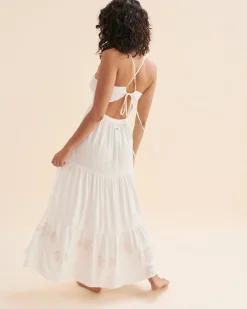 Pacific Dreams Embroidered Maxi Dress*Women Dresses