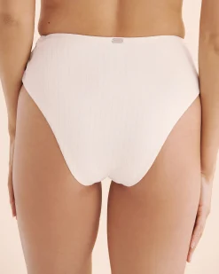 Playa Ribbed High Rise Cheeky Bikini Bottom*Women Bikini Bottoms