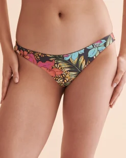 Reina Tropical Reversible Thong Bikini Bottom*Women Bikini Bottoms