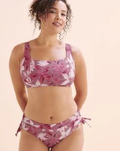 Ribbed D Cup Bralette Bikini Top*Women D Cup & Up|Bikini Tops