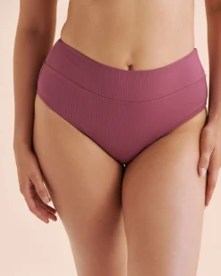 Ribbed High Rise Bikini Bottom*Women Bikini Bottoms