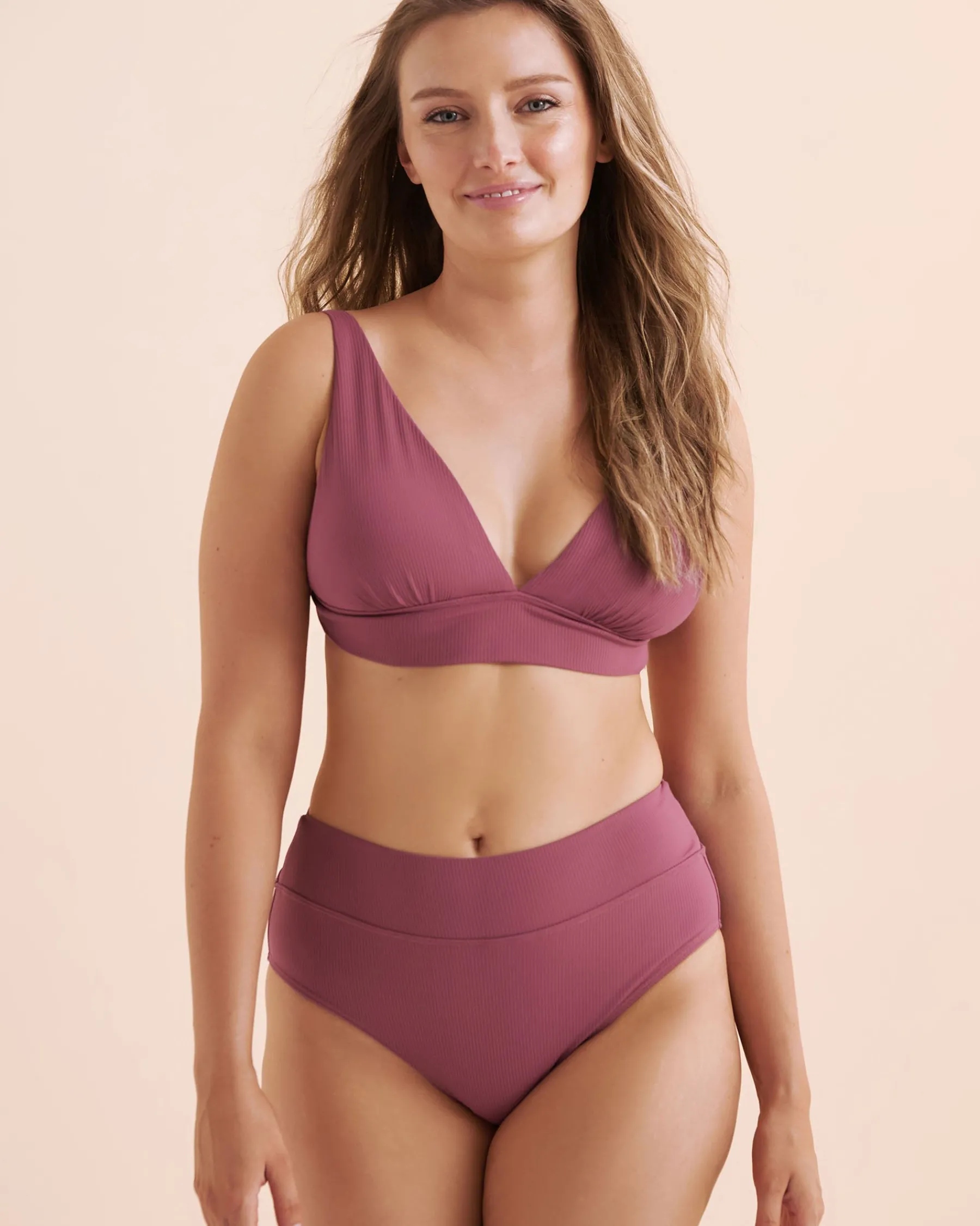 Ribbed High Rise Bikini Bottom*Women Bikini Bottoms