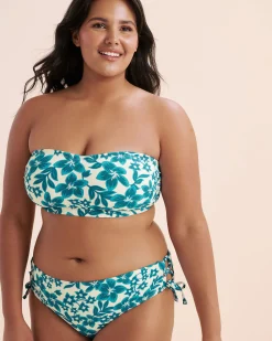 Ribbed Mid Rise Bikini Bottom*Women Bikini Bottoms