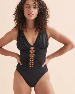 Ring Me Up Plunge One-piece Swimsuit*Women One-Piece