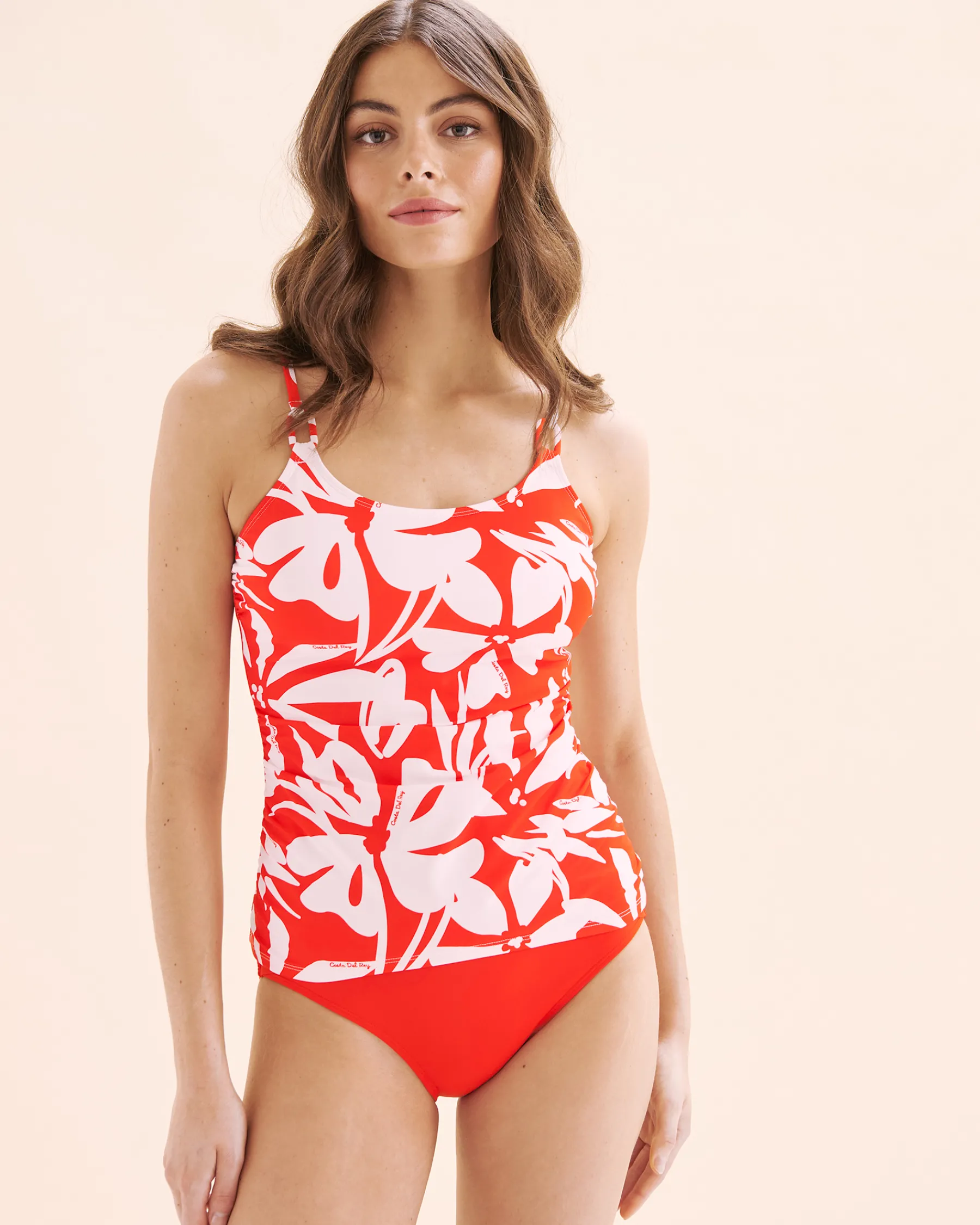COSTA DEL REY Shirred Tankini Top*Women Tankinis