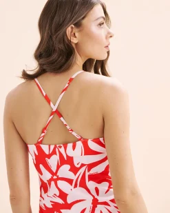 COSTA DEL REY Shirred Tankini Top*Women Tankinis
