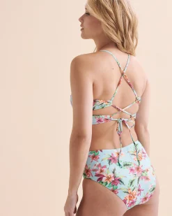 Sign of the Times Crossed Back Bralette Bikini Top*Women Bikini Tops