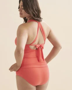 JANTZEN Solid Louise Wrap Tankini Top*Women Tankinis
