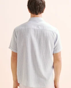 Stripe Linen Blend Shirt* Shirt