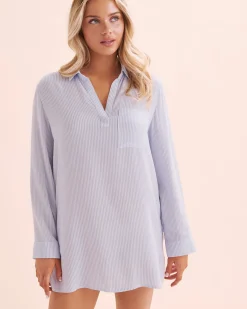 Striped Gauze Shirt*Women Shirts|Kimonos & Cover Ups