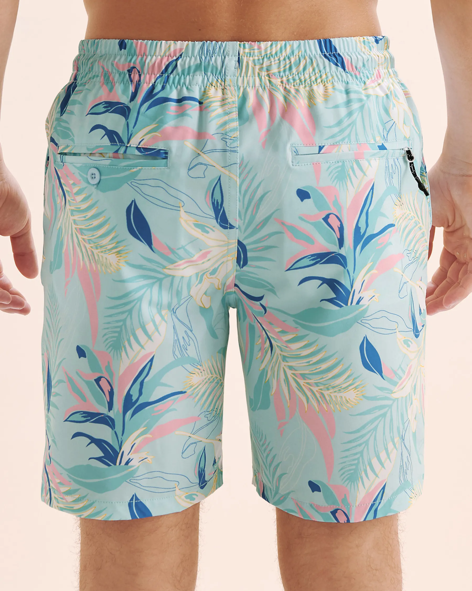 LUCKY ALOHA Tides Mesh Liner Volley Swimsuit* Volley Shorts